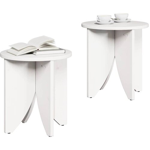  Kava Stol 2 pcs Bijelo Slike