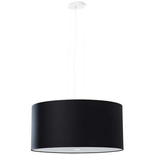 Nice Lamps Crna viseća svjetiljka s tekstilnim sjenilom &amp;oslash; 50 cm Volta &amp;ndash; Slike