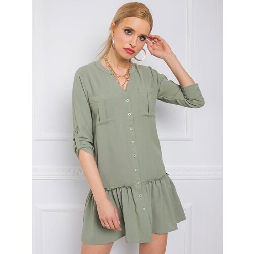 Fashion Hunters Grey-green dress by Carlo RUE PARIS Slike