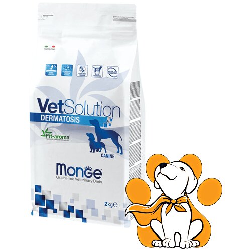 Monge VetSolution Dermatosis 2kg, Hrana Formulisana Za Podršku Funkciji Kože Slike