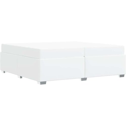  Okvir za krevet Bijelo 200 x 200 cm Umjetna koža Slike