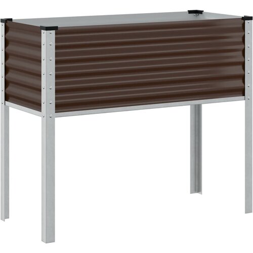 Maison Chic Vrtna greda - cvetlična korita - Cvetlični Lonec rjava 100x41x90 cm jeklo, (21790451) Cene