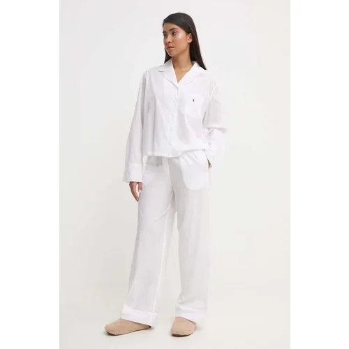 Polo Ralph Lauren Pamučna pidžama boja: bijela, pamučna, 4P8004