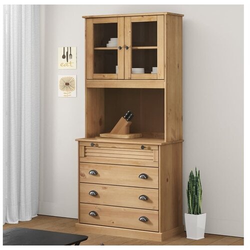 vidaXL Visoka komoda VIGO 80 x 40 x 176 cm od masivne borovine Cijene
