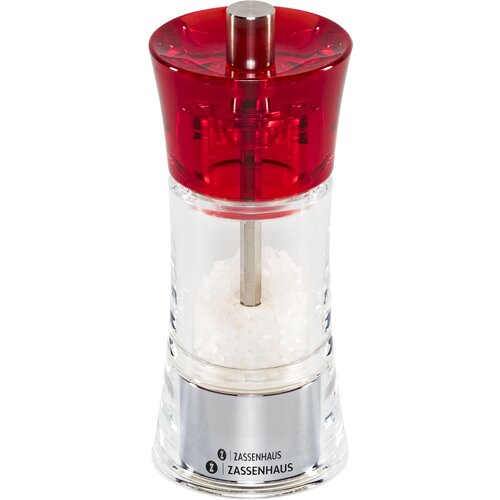 Zassenhaus salt mill AACHEN Acryl, red, 14 cm Cijene
