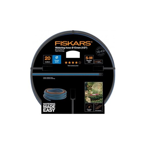 Fiskars Vrtna cev Q4 (20 m, 1/2&amp;quot;, brez ftalatov) Slike