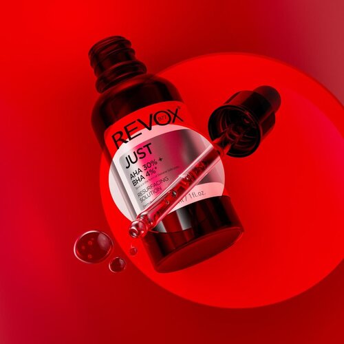REVOX B77 JUST AHA 30% + BHA 4% gladilni eksfoliacijski serum za obnovo povr&amp;scaron;ine kože 30 ml Slike
