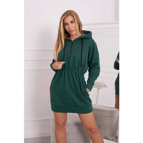 Kesi Insulated dress with hood dark green Slike