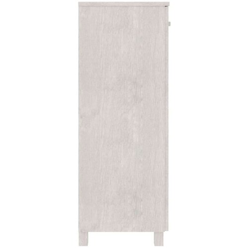VidaXL ormarić za cipele bijeli 85 x 40 x 108 cm od masivne borovine Slike