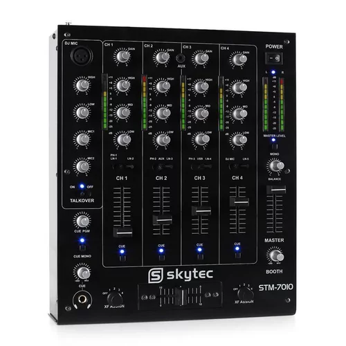 Skytec STM-7010, 4-KANALNI DJ MIKS-PULT, USB, MP3, EQ