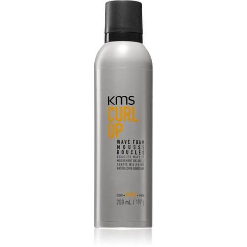 KMS Curl Up Wave Foam pena za lase za definicijo kodrov 200 ml Slike