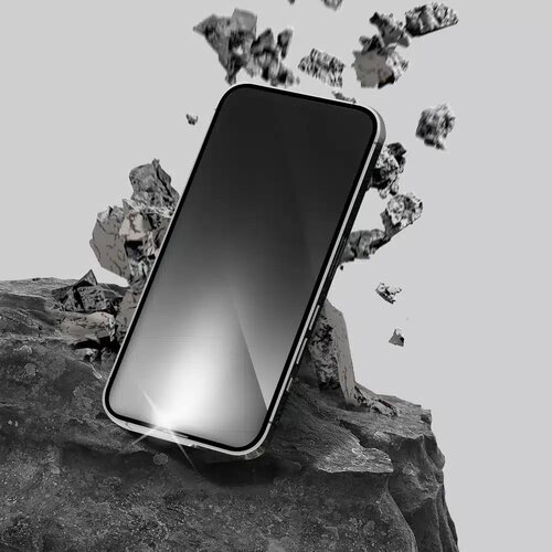  Kaljeno staklo Forcell Ultra Clear Glass za iPhone 16 - crno Slike