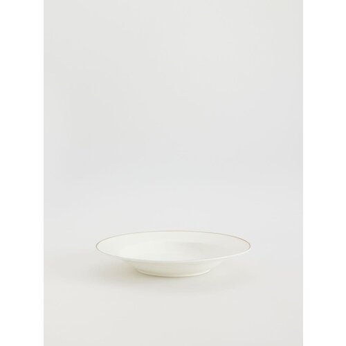 Reserved porcelanasta posoda z robom - bela Cene