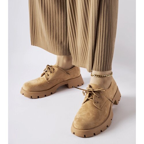 Gemre Coleman brown derby shoes with chunky soles Cene