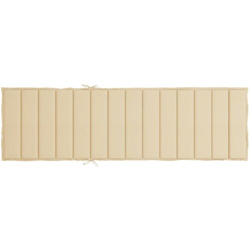  Jastuk za ležaljku bež 200 x 70 x 3 cm od tkanine Oxford Slike
