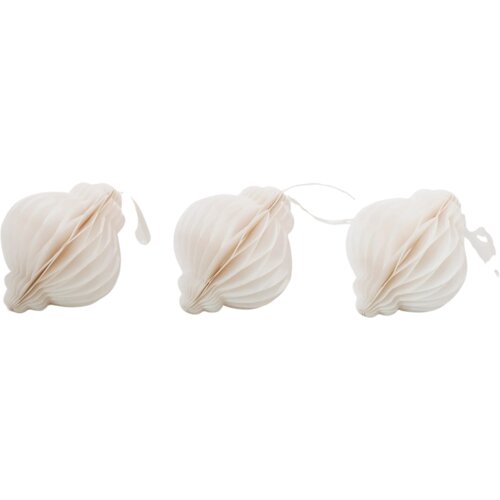Eulenschnitt Papirnati novoletni okraski 10 cm, 3-delni set - naravna Cene