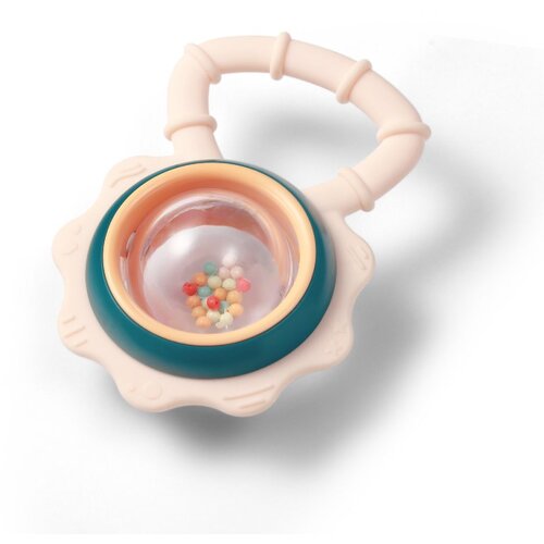 BabyOno Rattle With Teether 3m+ grizalo z ropotuljico Flower 1 kos Cene