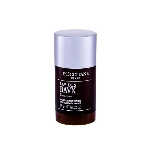 L'occitane Eau Des Baux deodorant v stiku brez aluminija 75 g za moške