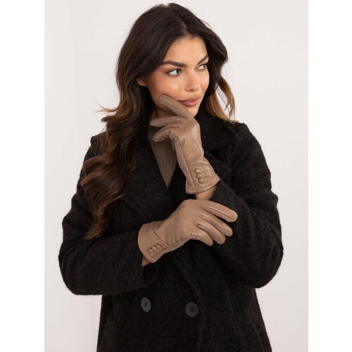 Wool Fashion Italia Gloves-AT-RK-239805.95-dark beige Cijene