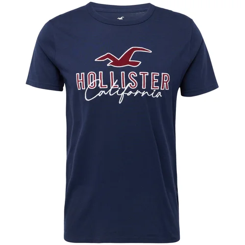 Hollister Majica mornarska / temno rdeča / bela