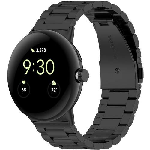 INF Pašček za uro iz nerjavečega jekla za Google Pixel Watch 3 Black 45 mm, (21401402) Cene