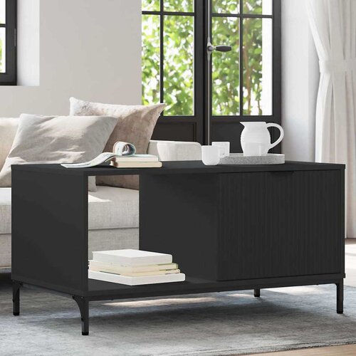 vidaXL Stolić za kavu Crna 90 x 49 x 46 cm Konstruirano drvo Cijene