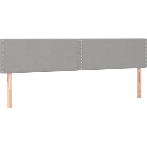  Krevet s oprugama i madracem svjetlosivi 180x200 cm od tkanine Slike