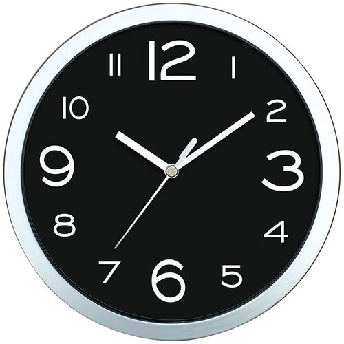  Zidni sat Basic (Crne boje, Promjer: 20 cm) Cijene