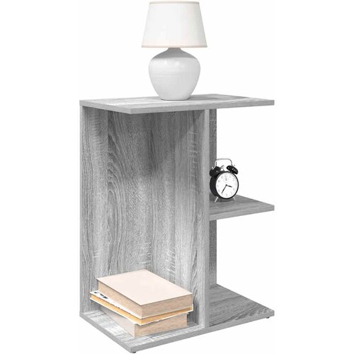 vidaXL Nočna mizica siva sonoma 46,5x29x61 cm inženirski les Cene
