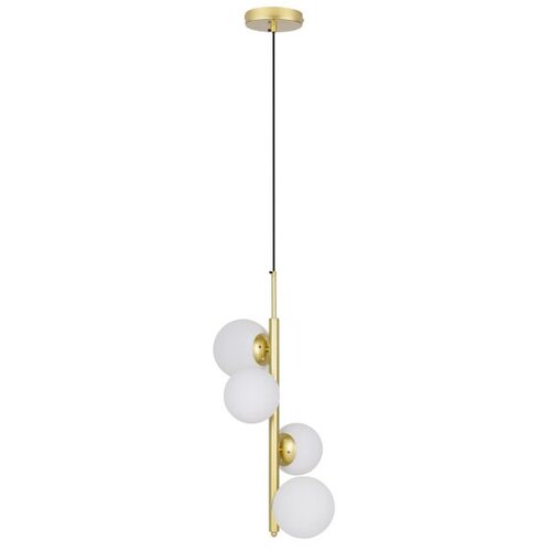 Candellux luster/visilica-cordel viseća lampa mesing 4X20W G9 bela abažur Cene