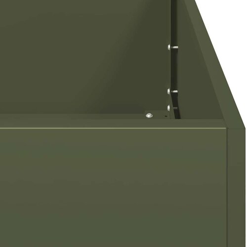 VidaXL Sadilica maslinastozelena 200x80x40 cm od čelika Slike