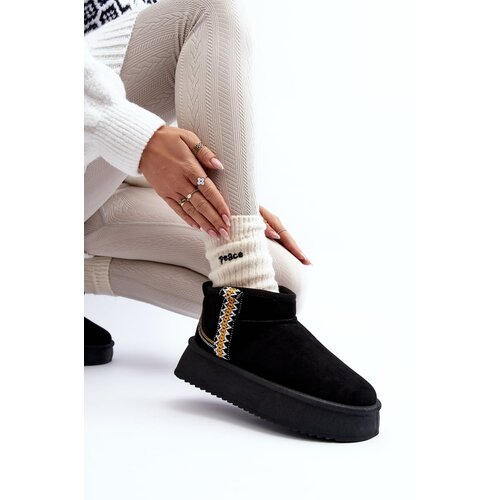 Kesi Platform Snow Boots With Black Udra Pattern Cene