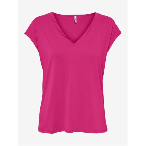 Only Dark pink women&amp;#039;s basic T-shirt Free - Women Slike