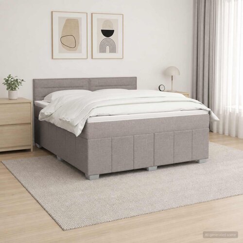  Boxspring krevet s madracem Sivosmeđa 140 x 200 cm Tkanina Cene