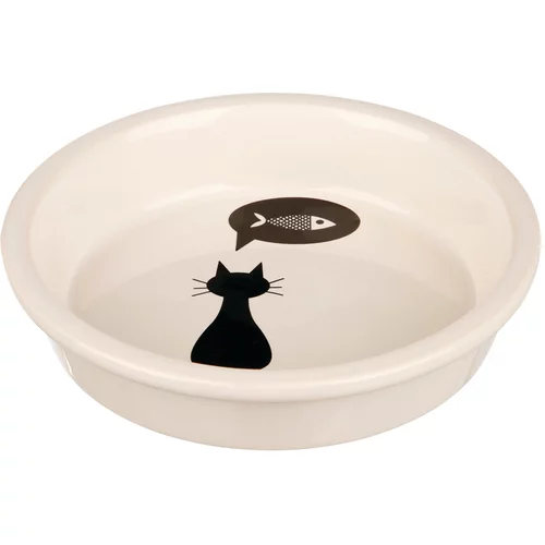 Trixie keramička zdjelica s motivom mačke - Ekonomično pakiranje: 2 x 250 ml, Ø 13 cm