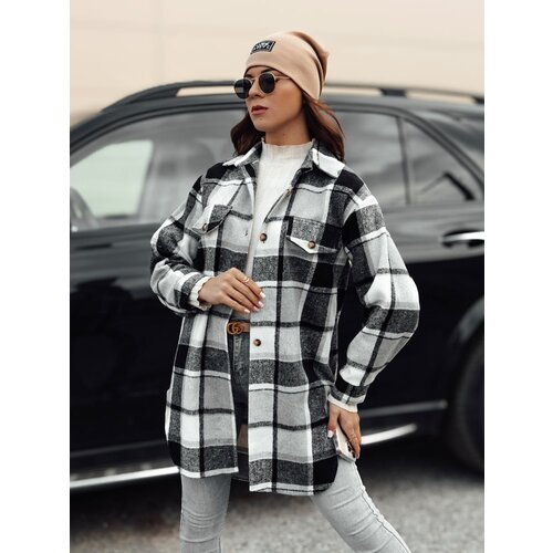 DStreet Kurtka damska oversize PLAIDIFY koszulowa czarna Slike