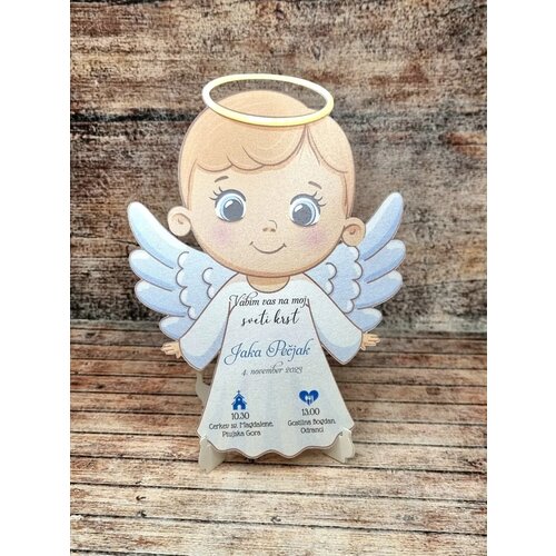  Vabilo za krst v obliki angelčka REK 01-03 Cene
