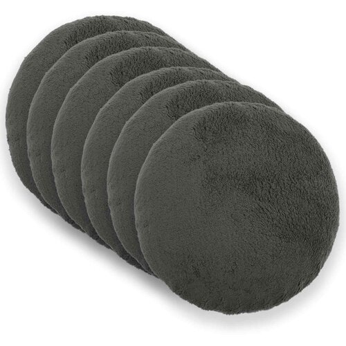  Presvlaka za jastuk 6 pcs HEERLEN Tamnosiva Ø 60 cm Bouclé Cene