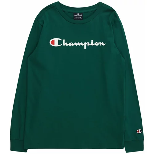 Champion Authentic Athletic Apparel Majica temno zelena / krvavo rdeča / bela