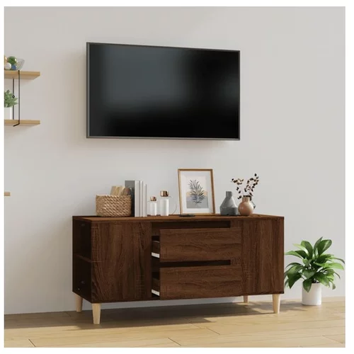  TV omarica rjavi hrast 102x44,5x50 cm inženirski les