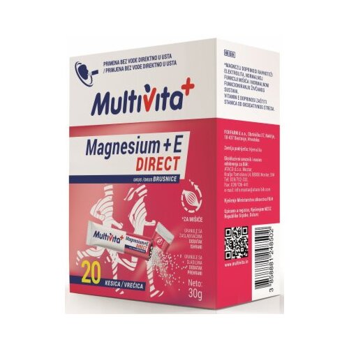 Multivita magnezijum + e direct 20 kesica Cene