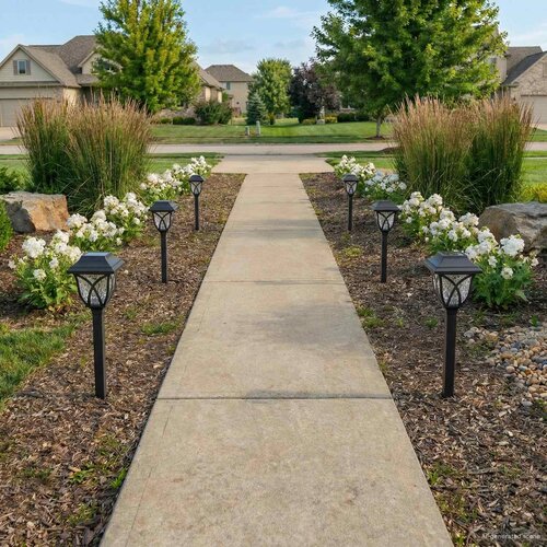  Solarna svjetla za vanjsku upotrebu s tlo&amp;scaron;cem 6 pcs 42 cm PP Slike