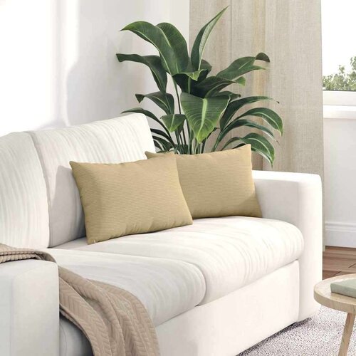 vidaXL jastučići za sofu 2 pcs siva zelena 50 x 30 cm kordura tekstil Cene