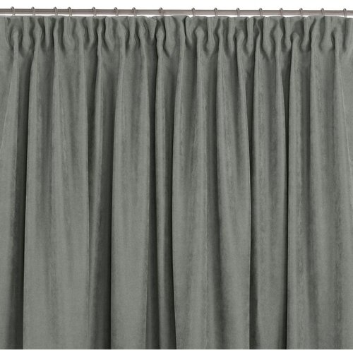  Curtain MILANA color gray style classic transparent dragon tape 7.5 cm chenille 280x300 HOMEDE Cene