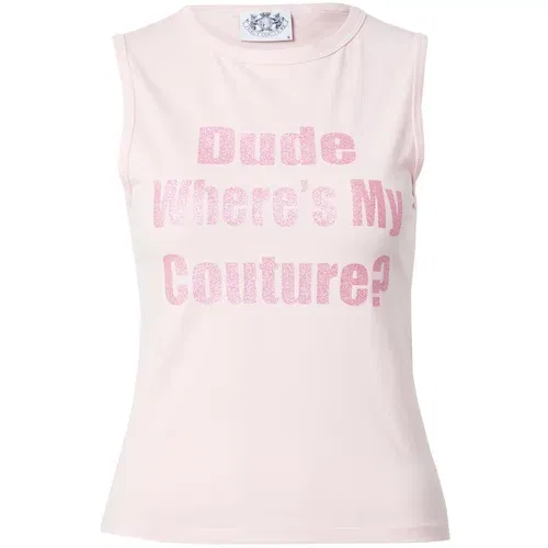 Juicy Couture Top 'DUDE' roza / roza