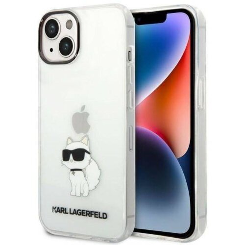 Karl Lagerfeld Originalen ovitek KLHCP14MHNCHTCT za iPhone 14 Plus prozorna silikonska zaščita - IML NFT Choupette Cene