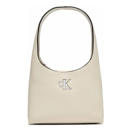Calvin Klein Jeans Ročna torba Minimal Monogram Shoulder Bag K60K610843 Écru