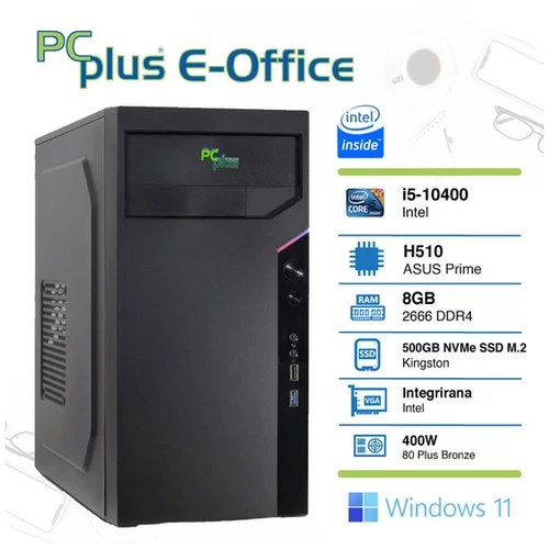 PCPLUS E-office i5-10400 8gb 500gb nvme ssd windows 11 home