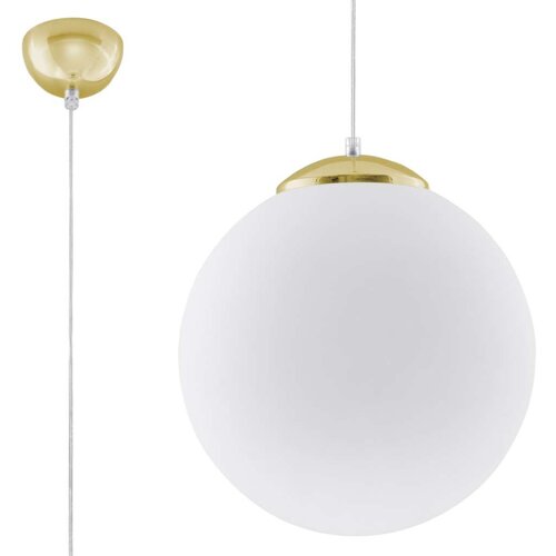  Sollux SL.0716 - Luster na sajli TOYA 1xE27/60W/230V prečnika 30 cm bela/zlatna Cene