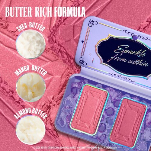 NYX Professional Makeup Bridgerton Royal Blush paleta rdečil odtenek 02 Lady In Silver 2x5 g Slike
